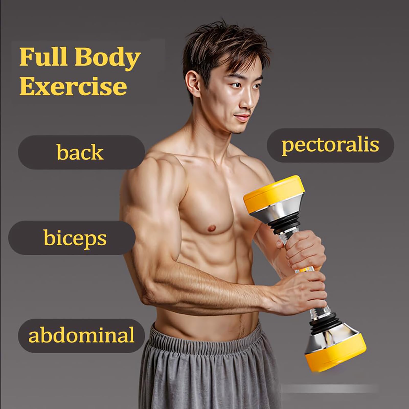 Verstellbares Hantel-Set, 10–30 kg, Einzel-Shake-Gewicht, Krafttrainingsgerät für Männer und Frauen, Heim-Fitnessstudio, Ganzkörpertraining