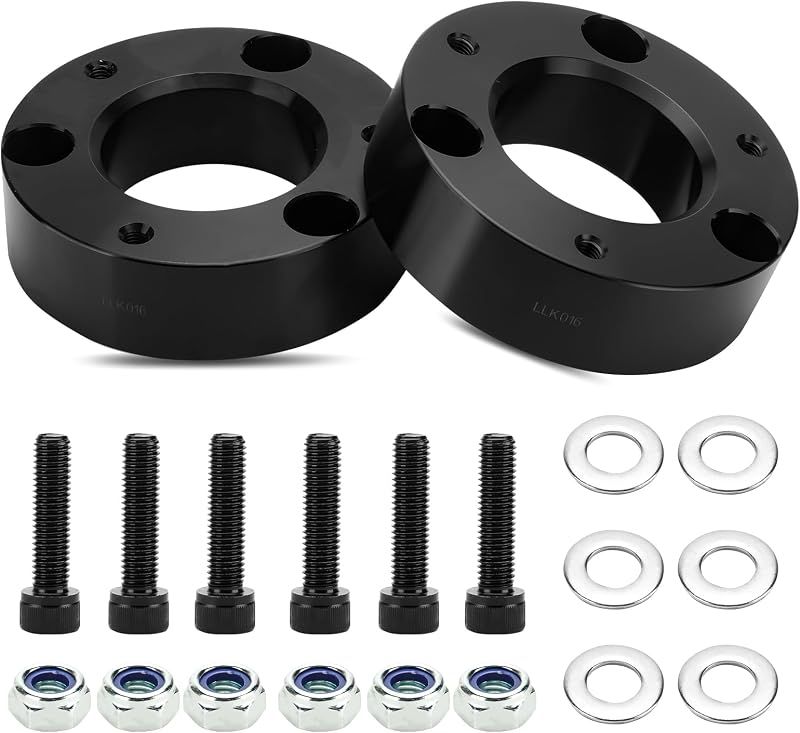 Kit de espaçadores dianteiros de suspensão ILONPA com nivelamento de 2" (5,08 cm) para Chevy e GMC – 2 unidades