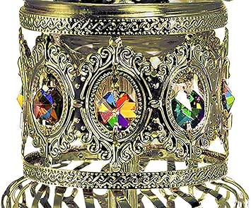 ATTAR MIST Electric Incense Burner - Oud Frankincense Resin Burner Intricate Carousel Large Mabkhara (Bronze)