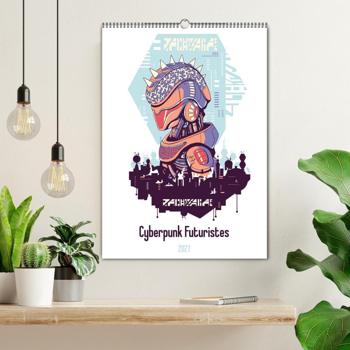 Cyberpunk Futuristes (Calendrier mural 2027 DIN A2 horizontal), CALVENDO calendrier mensuel: Cyberpunk : Un monde rempli de robots futuristes, de cyborgs et d'action de science-fiction !