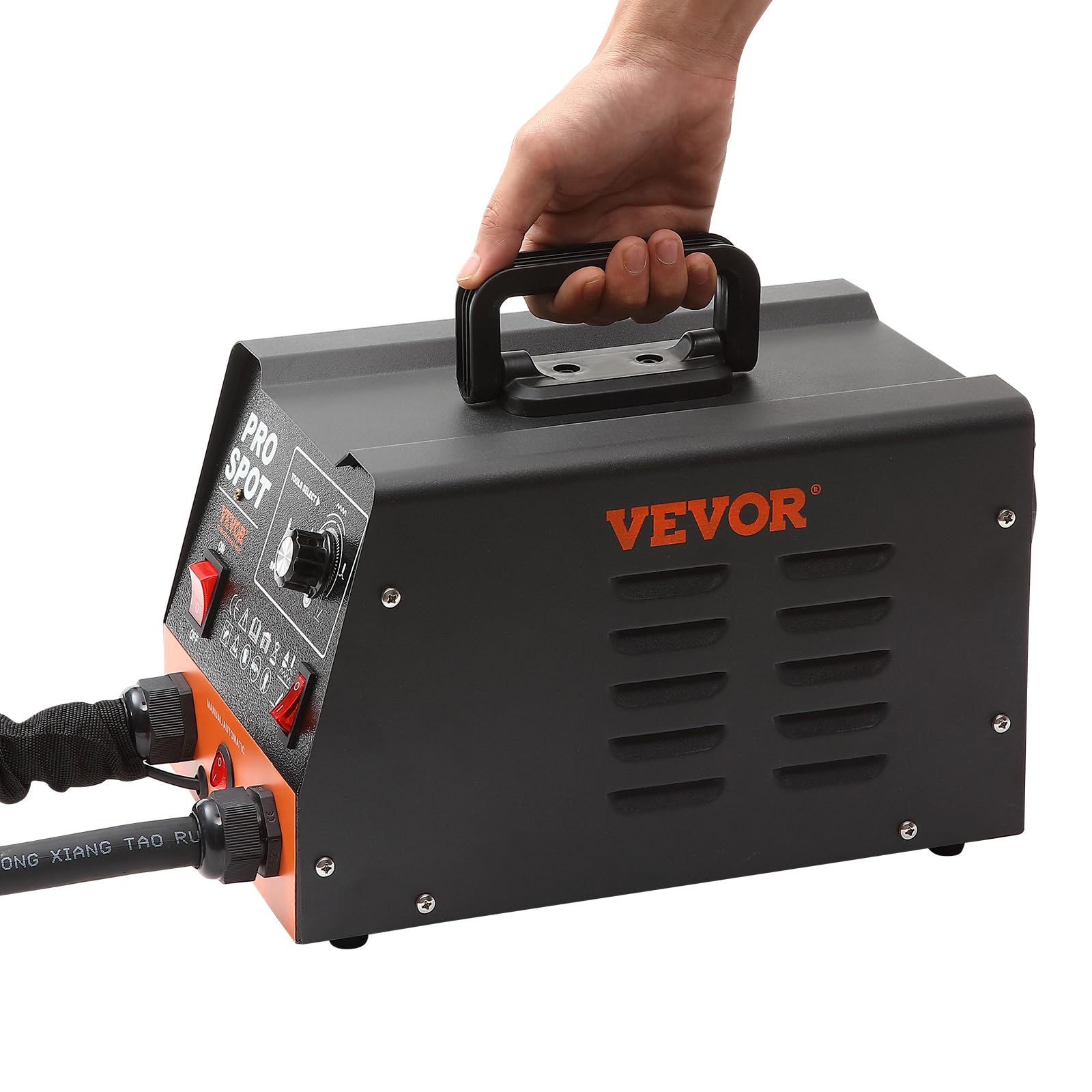 VEVOR Kit Estrattore per Carrozzeria 3KW, Stazione Saldatrice per Rimozione Ammaccature a Punti 6 Modalità di Saldatura, Kit di Strumento per Riparazione Ammaccature Carrozzeria per Auto Camion Moto