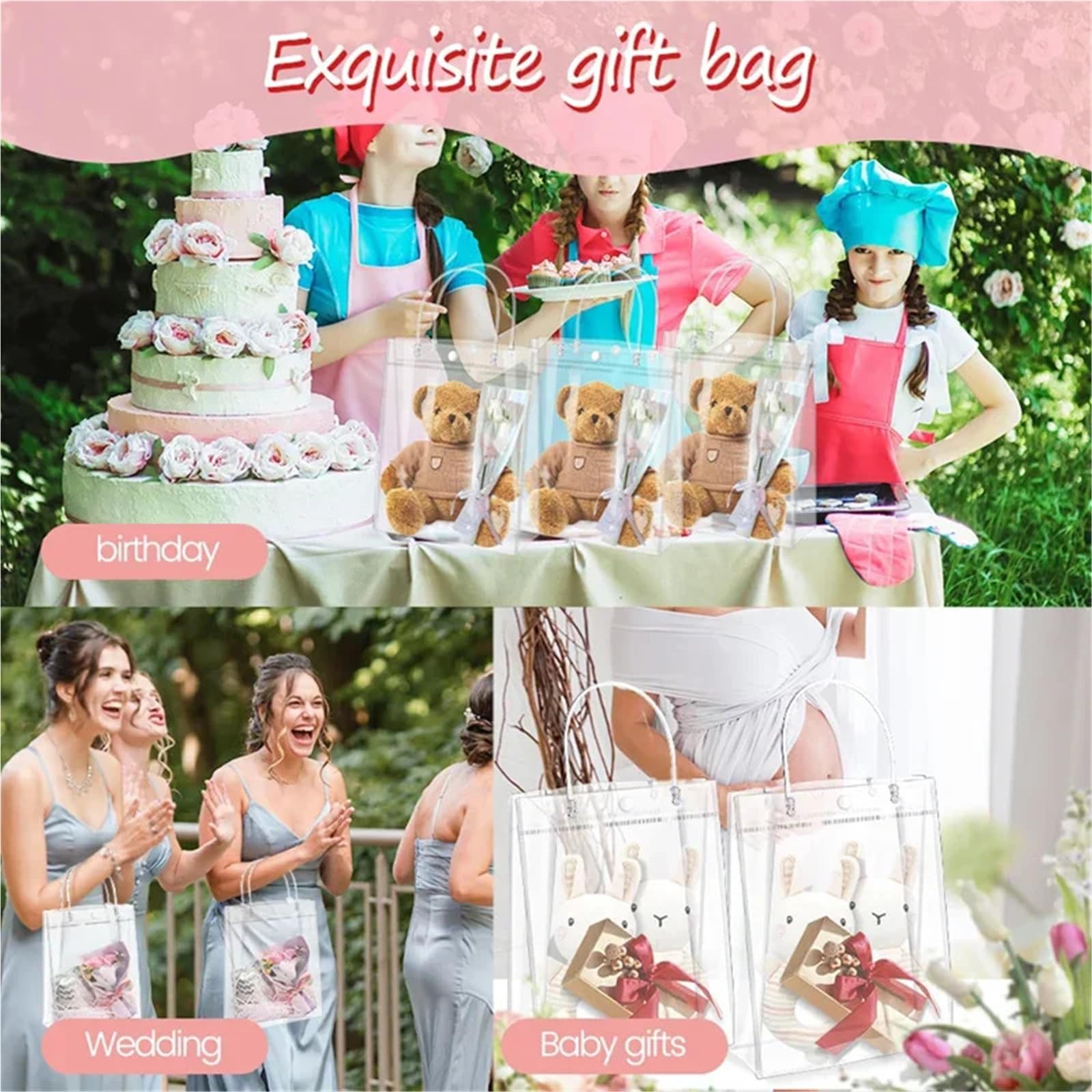 Geschenktüten 20 transparente Geschenktüten