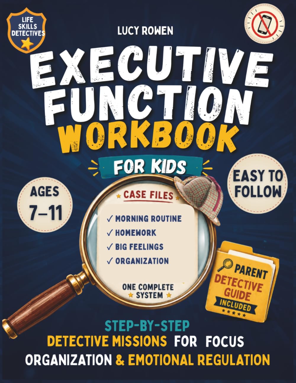 Executive Function Workbook for Kids: Step-by-Step Detective Missions to Build R