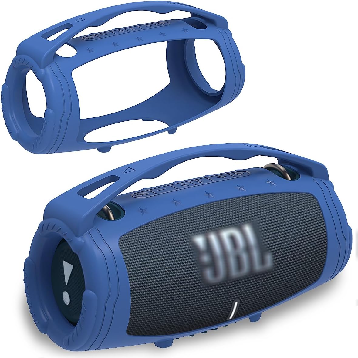 JCHPINE Silicone Cover Case for JBL Xtreme 3 Portable Bluetooth Speaker, Protective Skin Holder for JBL Xtreme 3 Portable Bluetooth Speaker Accessories (Only Case)(Blue)