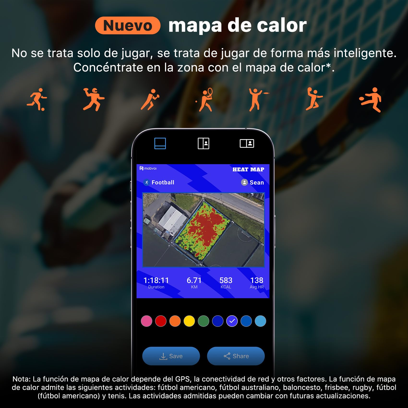 Ticwatch Atlas Smartwatch para Hombres Reloj Inteligente con Sistema operativo Android Wear para Exteriores Batería de 90 Horas Más de 110 Modos de Entrenamiento Mapa de Calor Detección de caídas