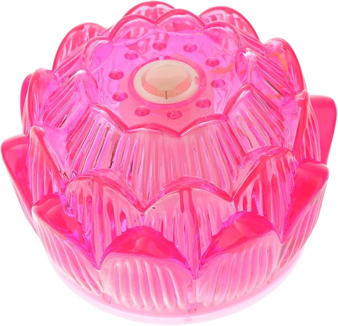 DOITOOL DOITOOL Led Lotus Candles Light Flower Lamps Buddha Lamps Elegant Home Decor Realistic Lotus Design No Smoke