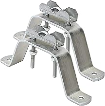 High Quality Steel Wall Mount / Pole Bracket 10 cm - Pole or Pole Mount up to 60 mm Galvanised Steel for Satellite Antennas, Radio DVB-T2, LTE, Parasol, Sun Shade
