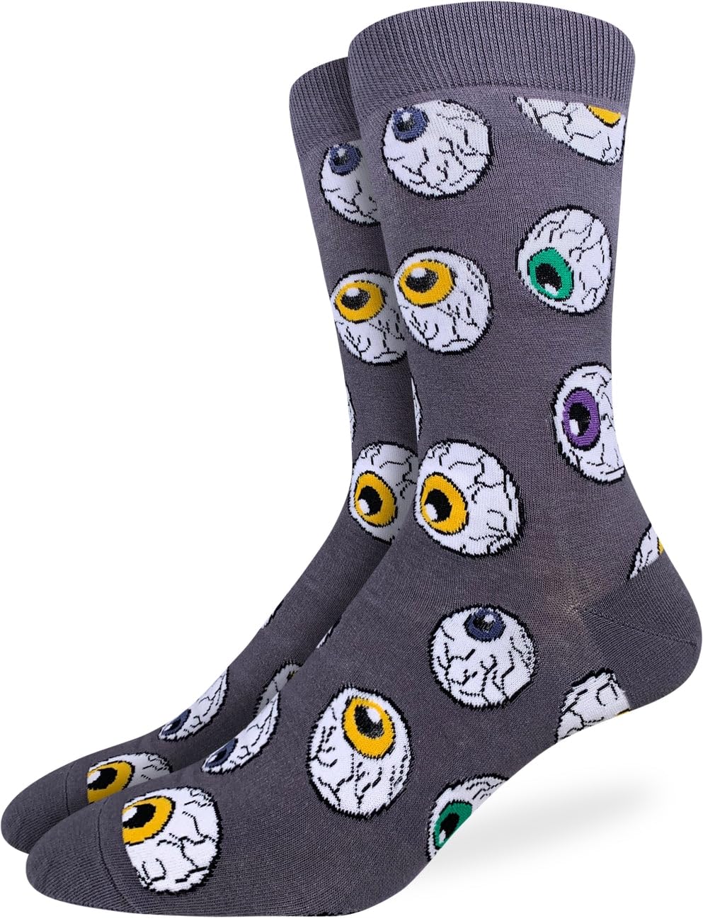 Good Luck Sock Men's American Flag & Presidents Socks, Adult, Eyeballs, Large