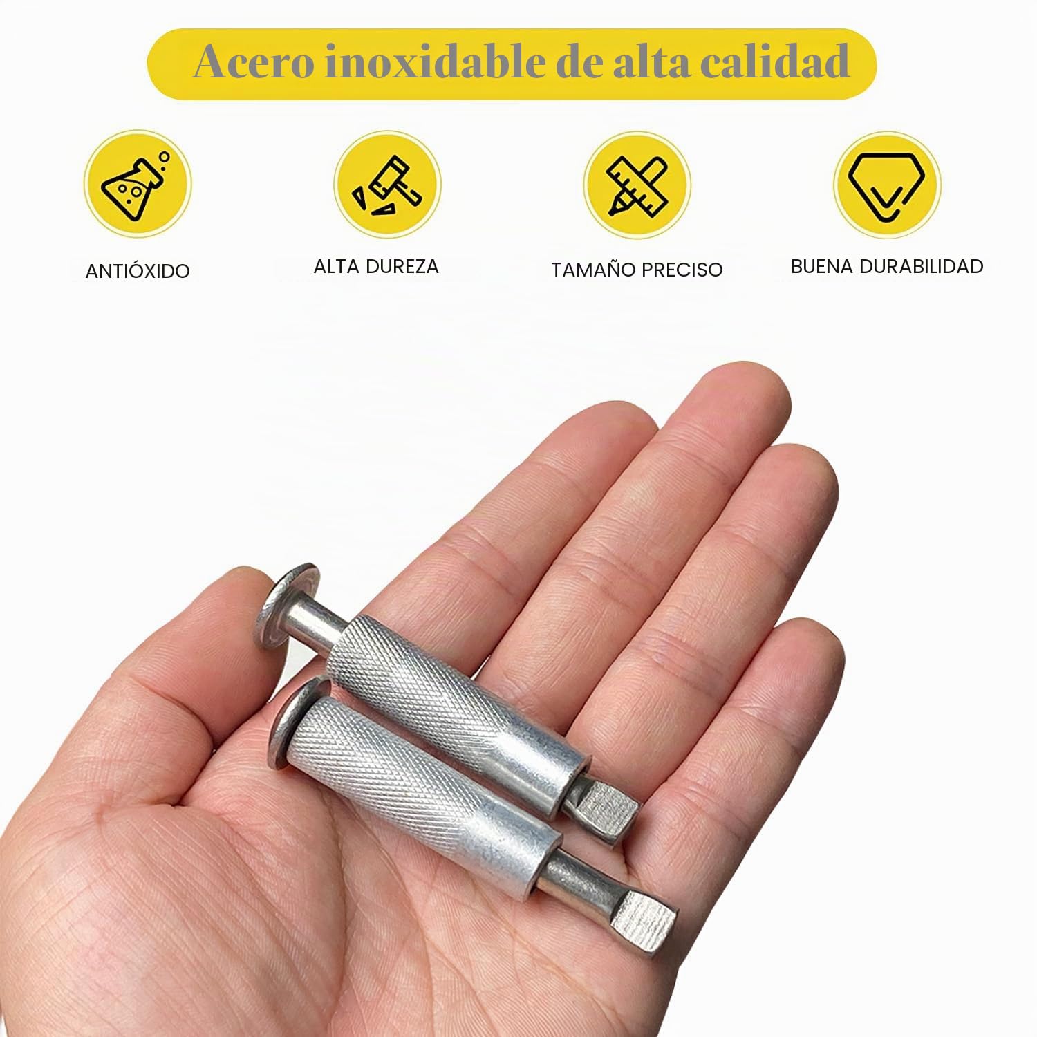 Tornillos de Anclaje Escamoteables para Lonas y Cobertores de Piscina - 10 Piezas