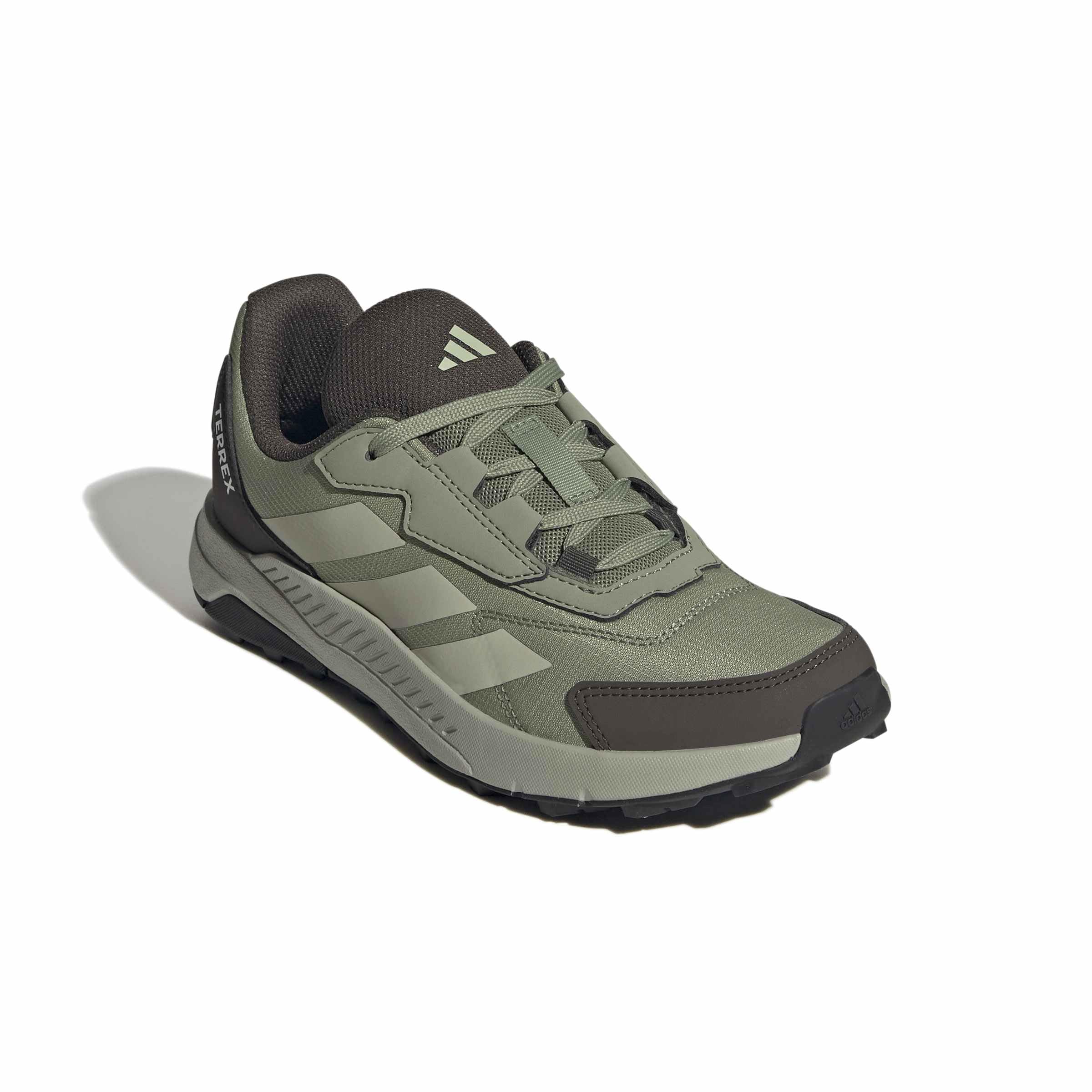 adidas Uniseks - dzieci Terrex Anylander Junior Hiking Shoes, tent green/halo green/shadow olive, 37 1/3 EU