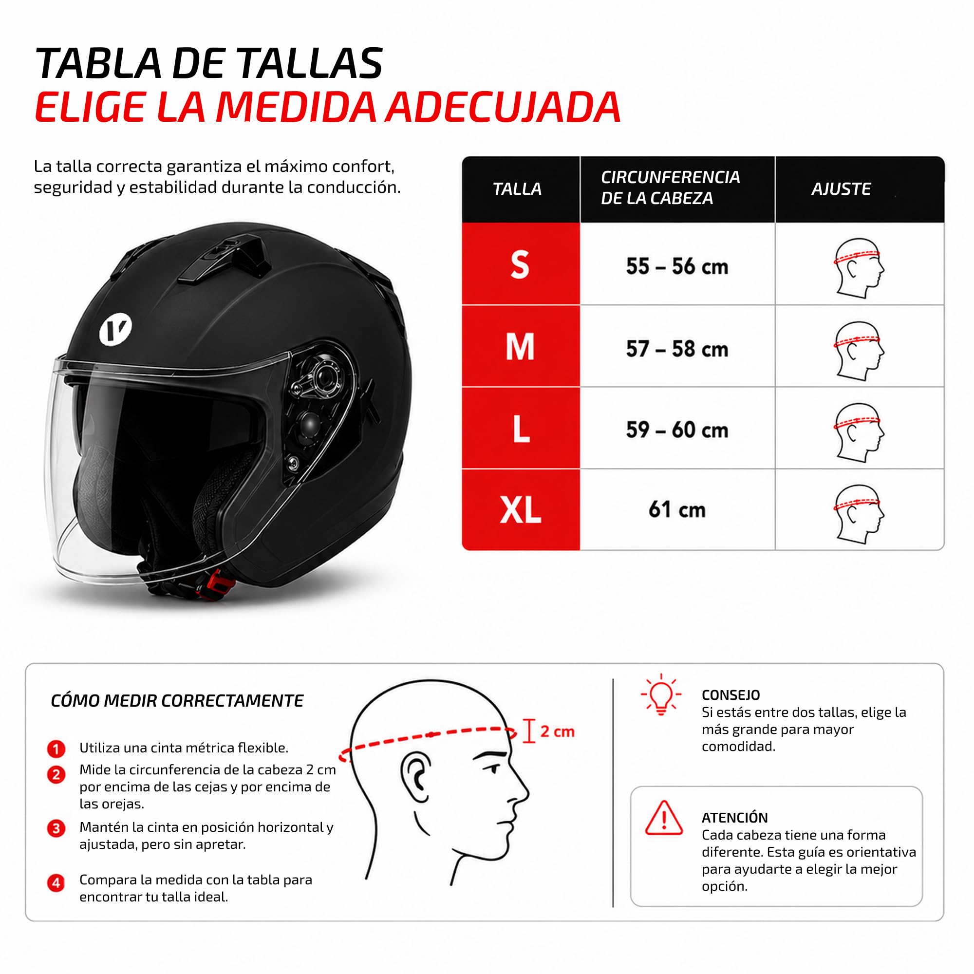 Casco Moto Jet Visera Parasol – Homologación ECE 2206 | Antirayaos Cierre Micrométrico
