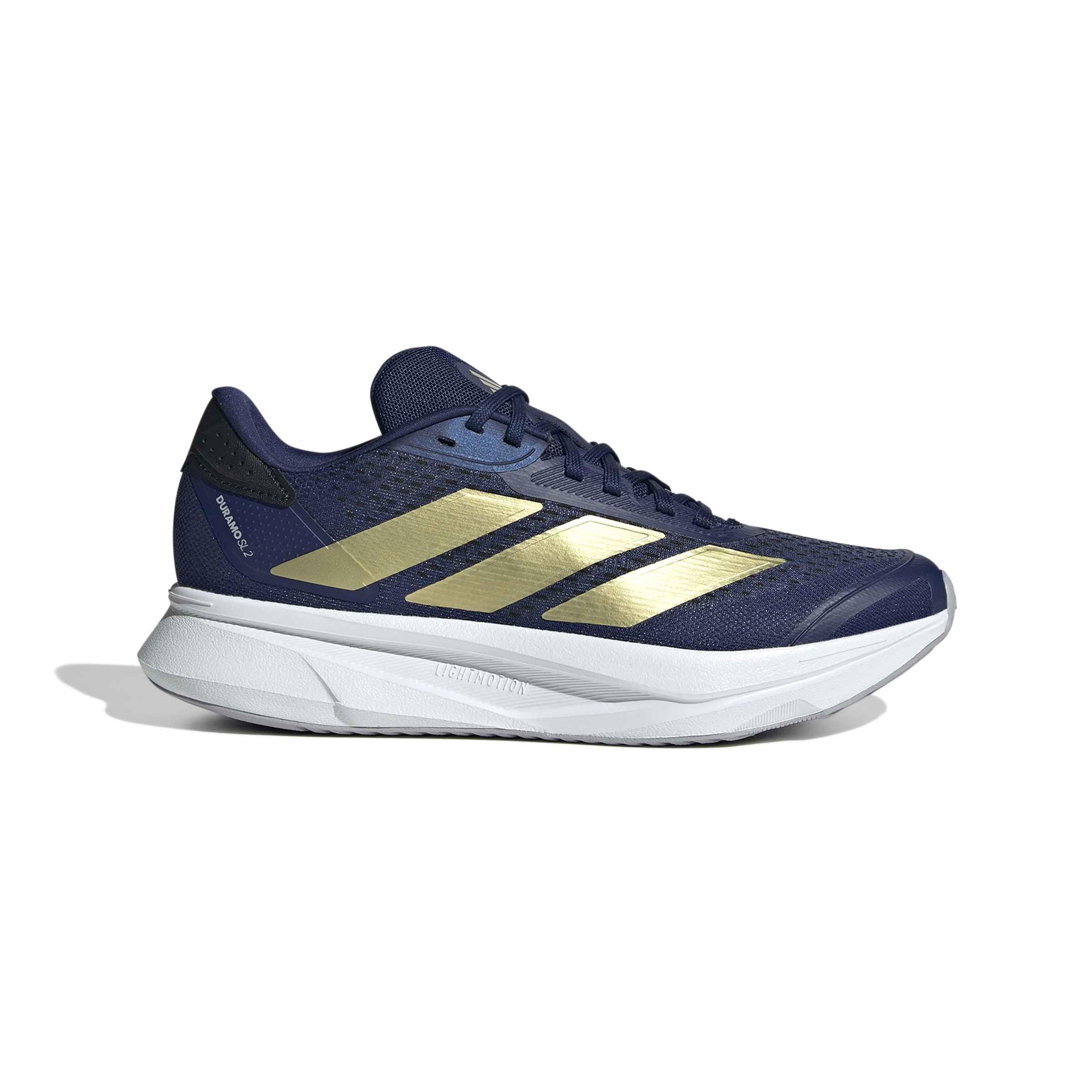 adidas Kobiety DURAMO SL 2 Running Shoes, dark blue/gold met./halo silver, 44 EU