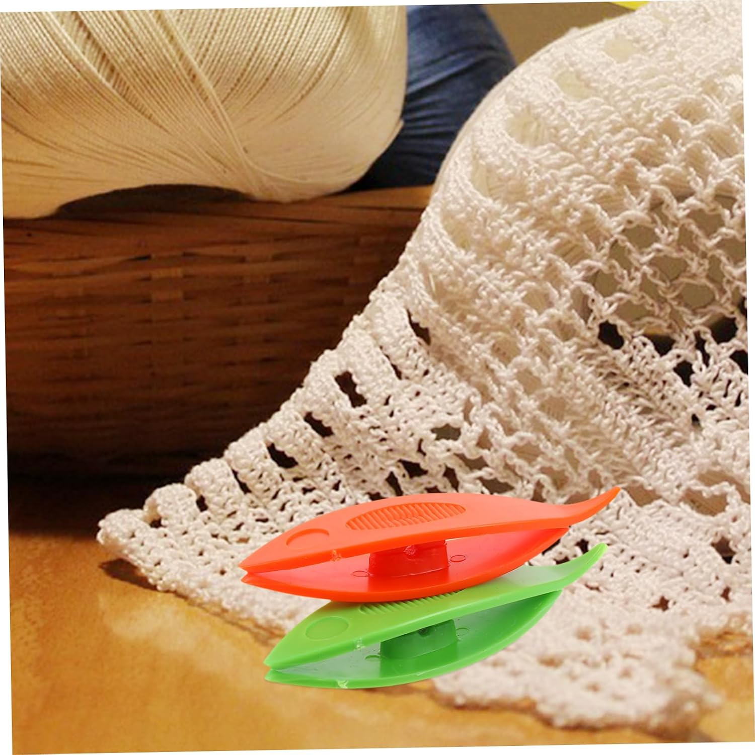 TEHAUX 2pcs Plastic Weaving Shuttle Tools for Knitting Tatting Sewing Crafting Versatile Durable Easy to Use for Lace and Intricate Patterns