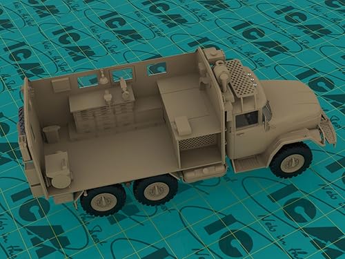 Miniatura 12 de ICM Models 1/35 ZiL-131 Kit de modelo de camión de emergencia