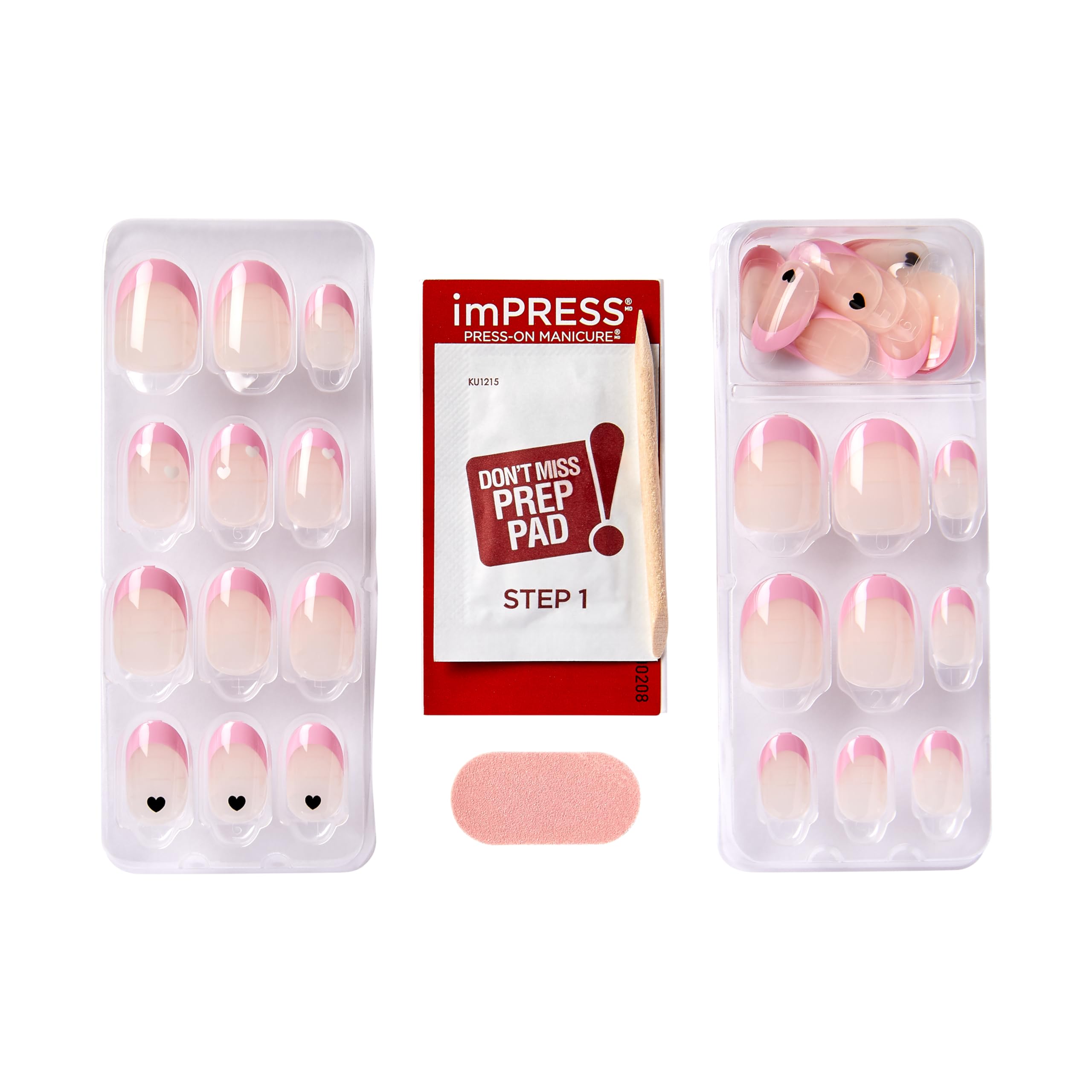 Kiss imPRESS sztuczne paznokcie samoprzylepne Press-on Manicure - Ditto, 30 szt
