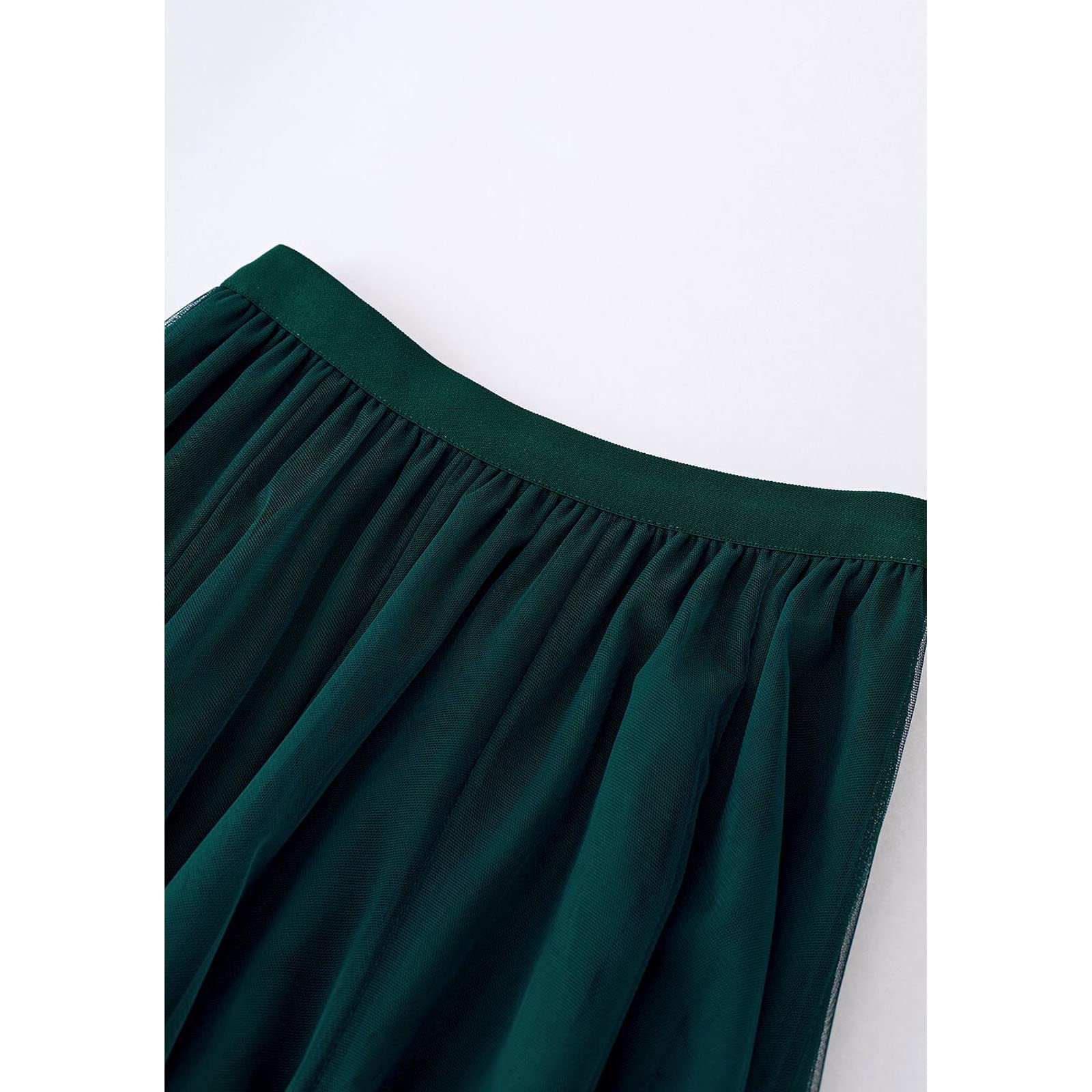 Chicwish Falda Larga para Mujer, Color Lila, Crema, Gris, Rosa/Negro, Multicapa de Malla, Ballet, Ballet, tutú, Falda Larga en línea A