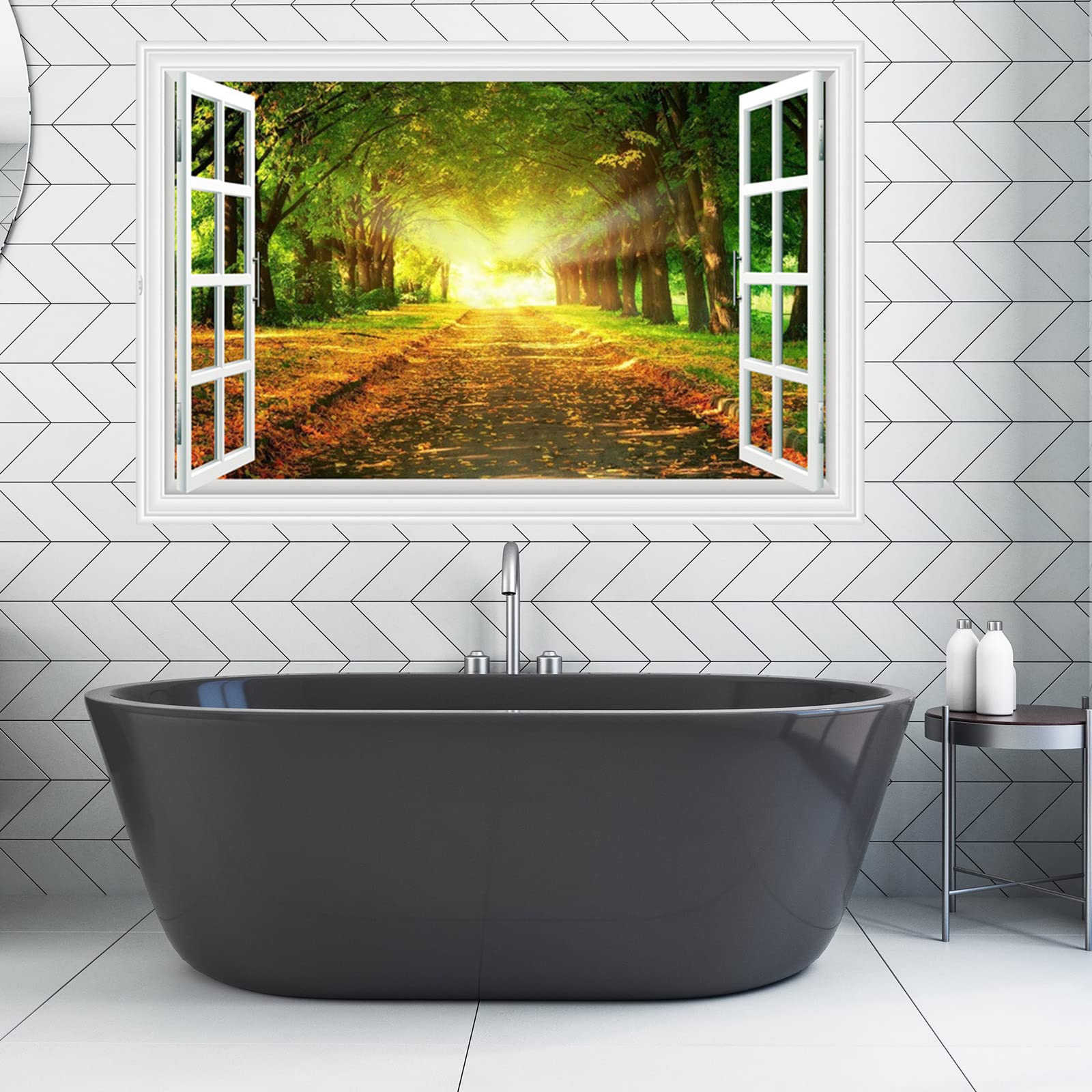 Amazon | 絵画風 壁紙ポスター 風景 景色 おしゃれ ウォール