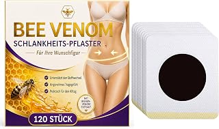 Abnehmpflaster, 120 Stück Bee Venom Schlankheits-Pflaster | Natürlichen Inhaltsstoffen Slimming Patches, Unterstutzt den Stoffwechsel, Förderung der Fettverbrennung am Bauch und Körper