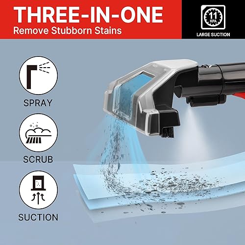 Miniatura 2 de Shop-Vac Máquina limpiadora portátil de alfombras y tapicería, potente limpiador de manchas para mascotas, sofá, alfombra, colchón, cortina y