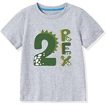 2-6 Rex Birthday Shirts Toddler Kids Dinosaur Theme Birthday T-Shirts Cotton Short Sleeve Tees