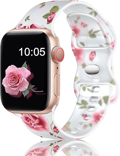 Miniatura 10 de Witzon Compatible con Apple Watch Band de 1.496 in 1.575 in 1.614 in 1.654 in 1.732 in 1.772 in 1.929 in Correas para mujer, iWatch Series