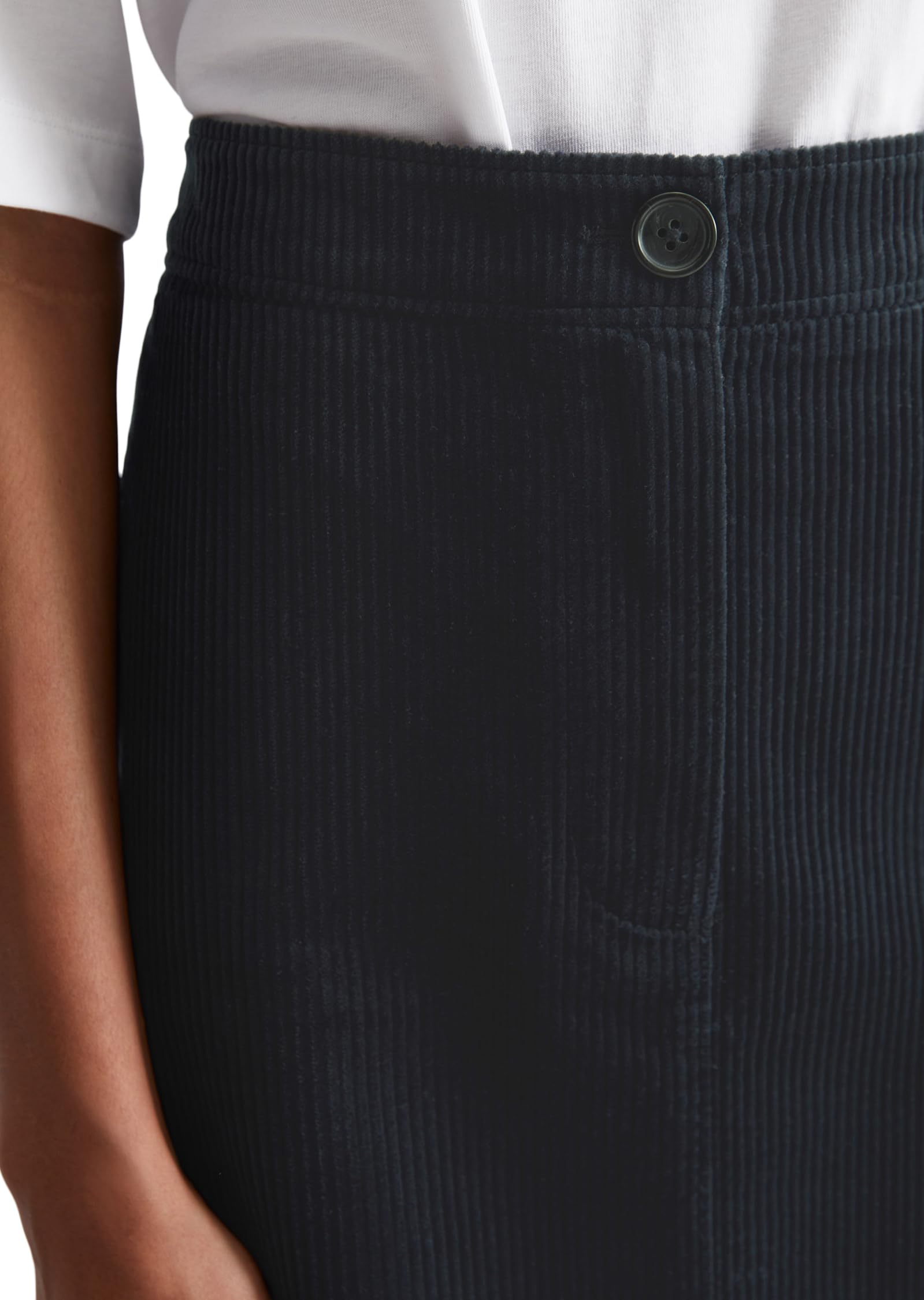Marc O'Polo Damen Minirock aus Cord High Waist