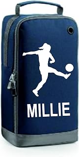 Girls Personalised Football Boot Bag by Prospo (Navy)