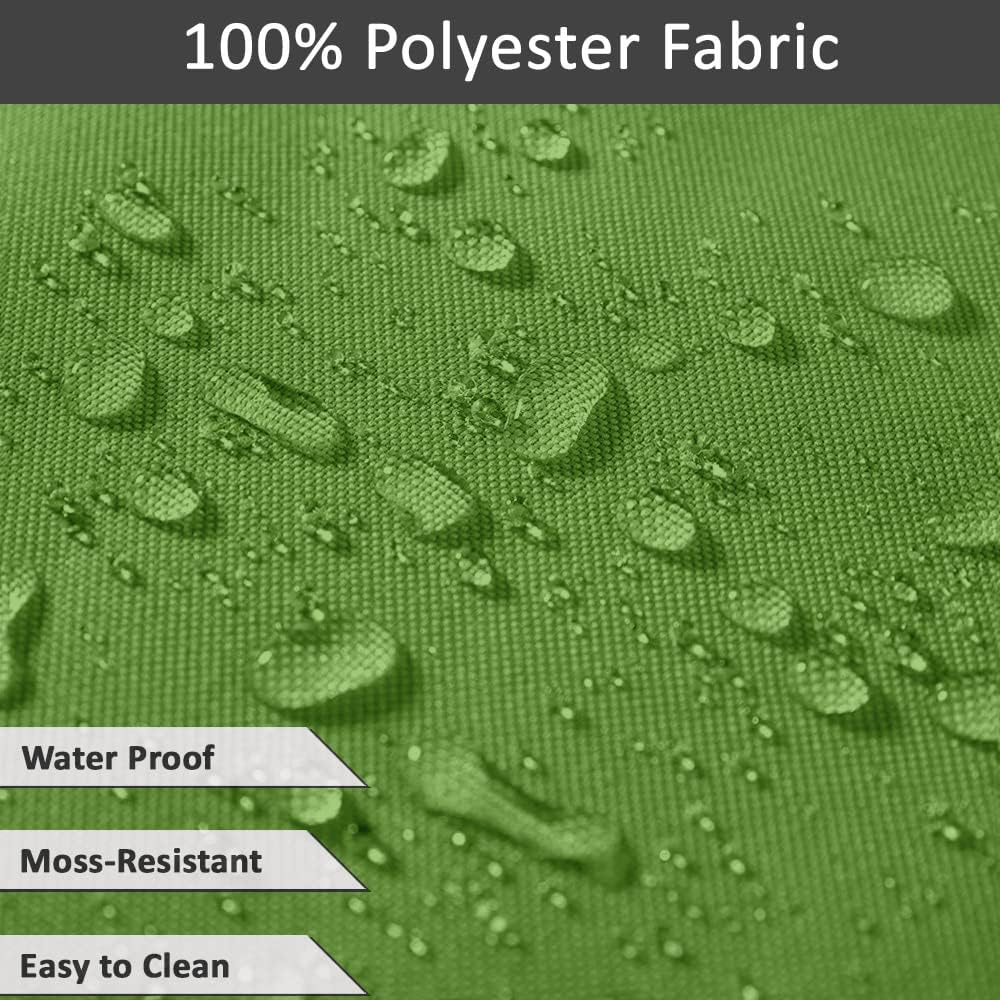 Indoor/Outdoor Tablecloth 58" x 102" Inch Rectangular Tablecloth with Umbrella Hole & Zipper, Waterproof Patio Table Cloths, Spring/Summer Table Covers for Backyard/BBQs - Pear Green