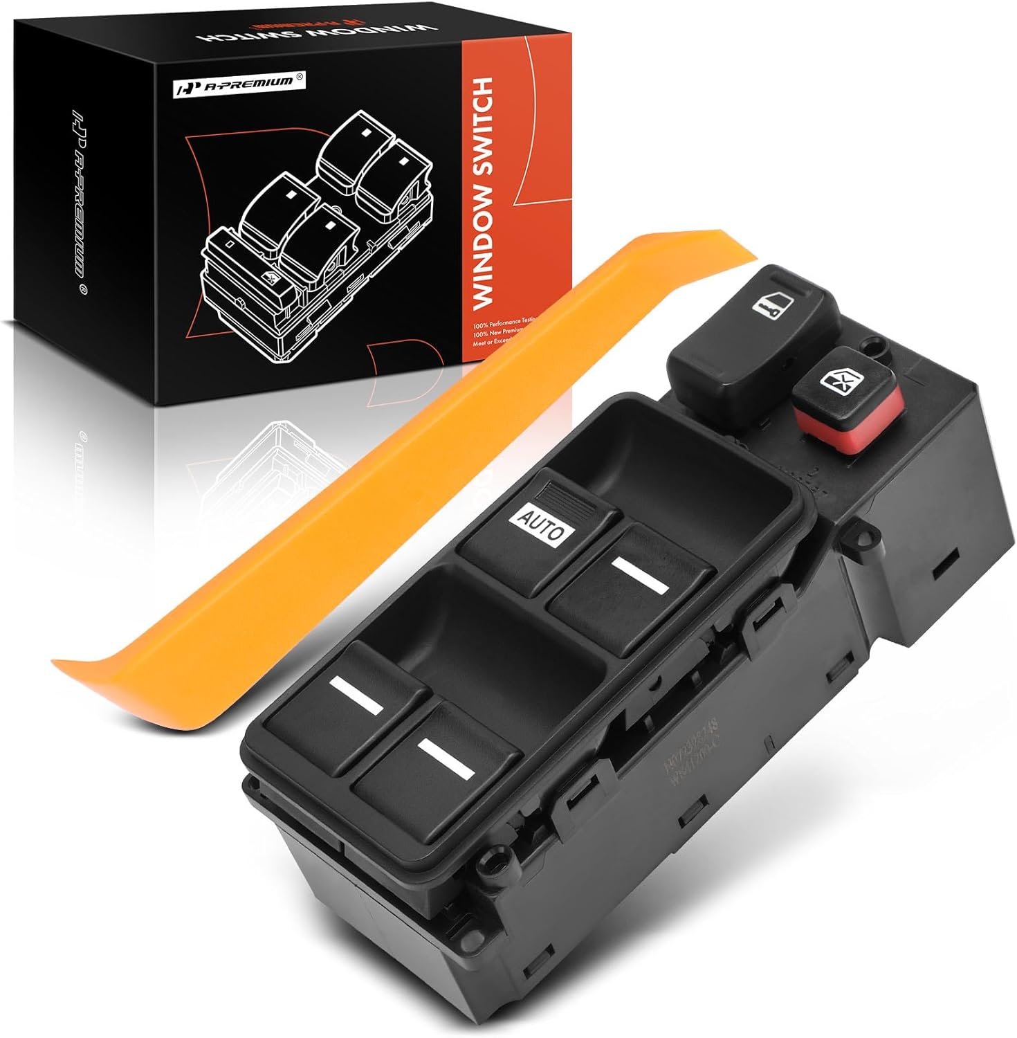 A-Premium Master Power Window Switch Compatible with Honda Accord 2003-2004, Front Left Driver Side, Replace# 35750SDA307, 35750SDA306