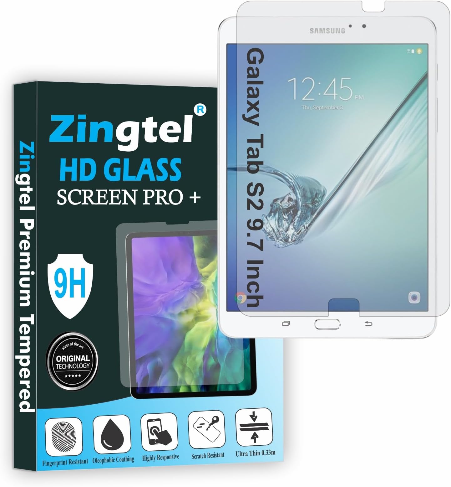 ZINGTEL Screen Guard Compatible With Samsung Tab S3, Samsung Galaxy Tab S2/ S3 9.7 Inch (SMT820/SMT825/SMT810/SMT813/SMT815/SMT819) Fiber Screen Protector Not a Tempered Glass.