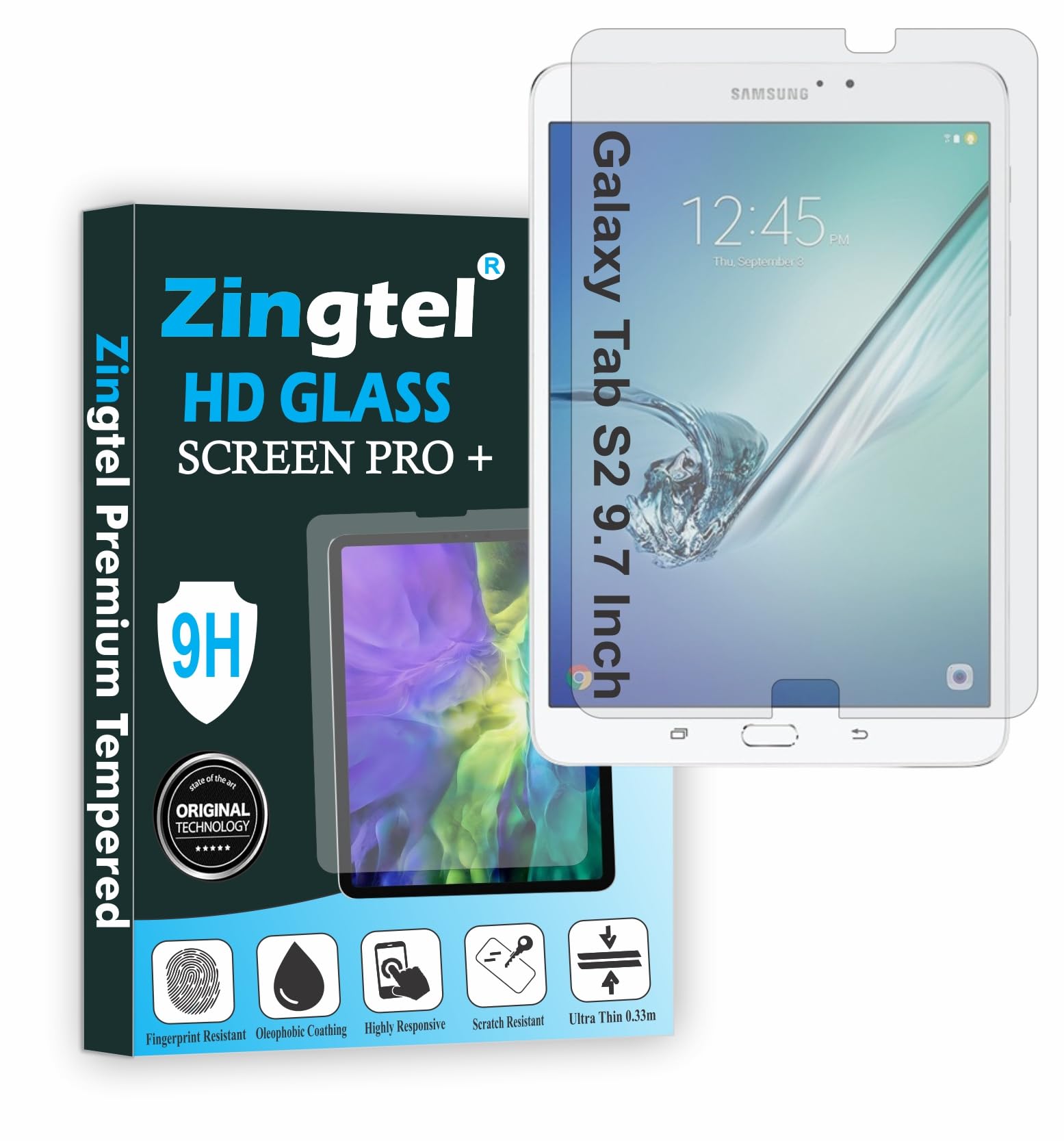 ZINGTEL Screen Guard Compatible With Samsung Tab S3, Samsung Galaxy Tab S2/ S3 9.7 Inch (SMT820/SMT825/SMT810/SMT813/SMT815/SMT819) Fiber Screen Protector Not a Tempered Glass.