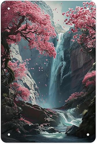 Miniatura 20 de Horse Galloping through Ocean Waves Metal Tin Sign Wall Decor Retro Sign for Home Living Room Bedroom Coffee Wall Decor Halloween Christmas Gifts