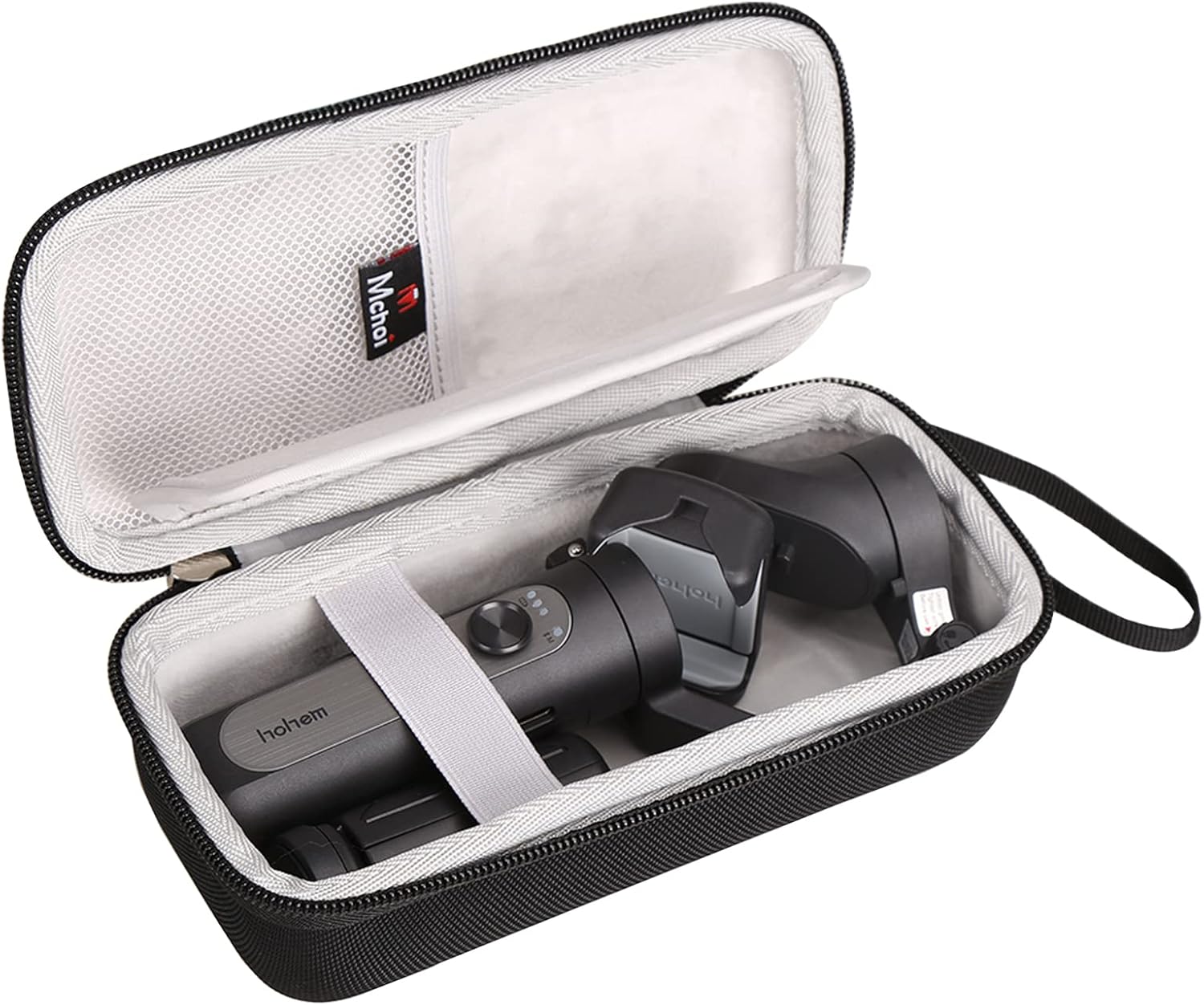 Mchoi Shockproof Carrying Case Fits for Gimbal Stabilizer for Smartphone 3-Axis Phone Gimbal, Waterproof Black Travel Protective Case