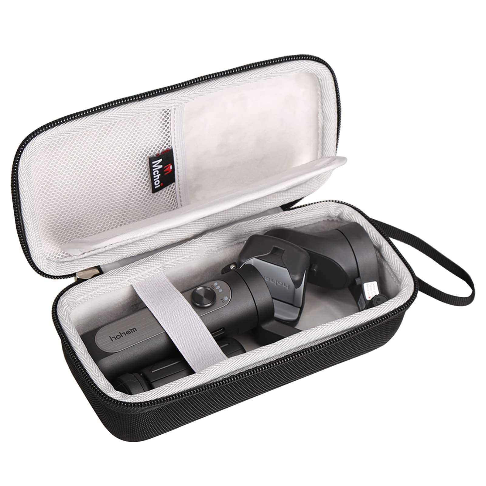 Mchoi Shockproof Carrying Case Fits for Gimbal Stabilizer for Smartphone 3-Axis Phone Gimbal, Waterproof Black Travel Protective Case