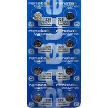 8 Pcs Mercury Free Silver Oxide 329 Batteries By Renata