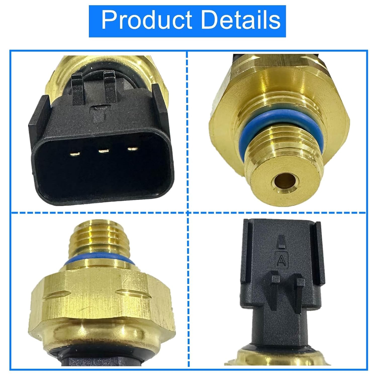 Exhaust Manifold Pressure Sensor Compatible with Ram 2500 3500 4500 5500 2019-2022 for Cummins 6.7L Diesel, Replace 68444078AA 68444078AB