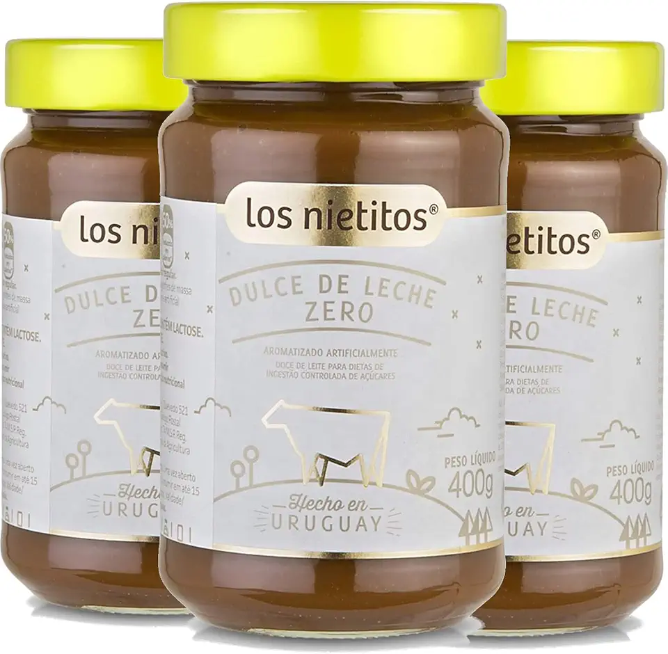 Doce de Leite Zero Uruguaio LOS NIETITOS 400g (3 Potes)