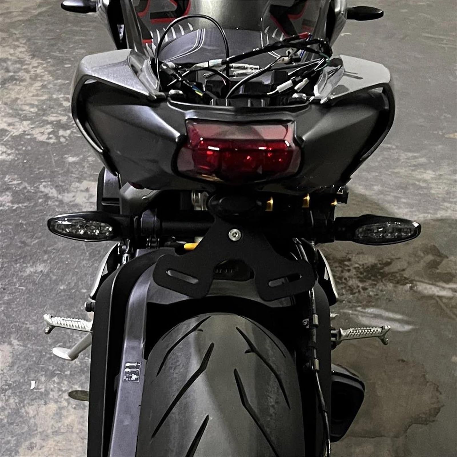 Portatarga Moto Per Street Triple 765 R RS S Kit Staffa Contropunta Porta Targa Posteriore Per Moto Corta