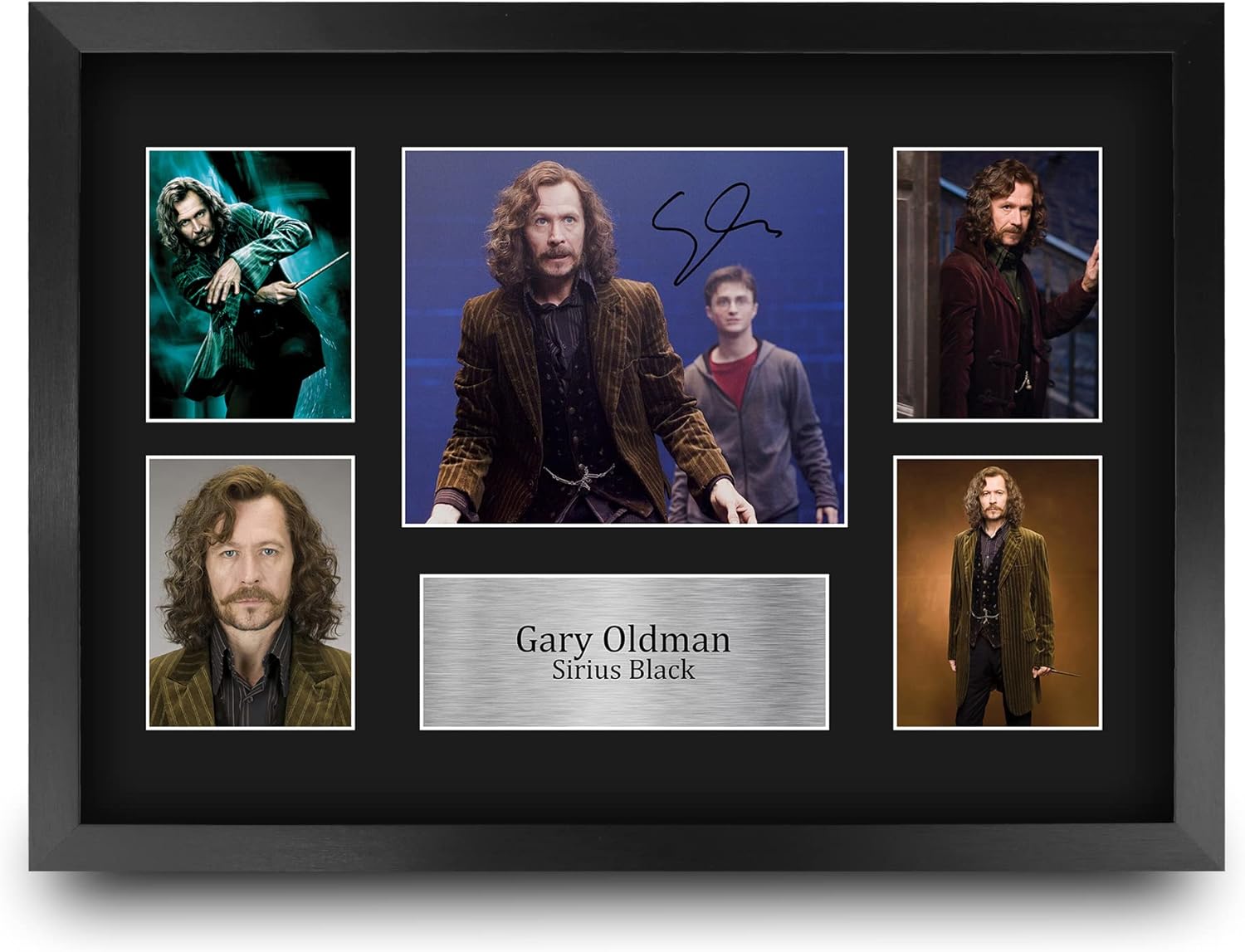 HWC Trading Gary Oldman Harry Potter Sirius Black 16 x 12 inch (A3) Printed Gifts Signed Autograph Picture Display for Movie Memorabilia Fans - 16" x 12" Framed