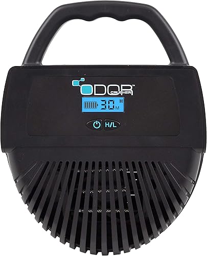 Miniatura 2 de Eliminador de olores limpio portátil, ajustes de potencia ajustables y tiempos de ciclo personalizados, tamaño compacto 9 "x 7.15" x 3.5", poder