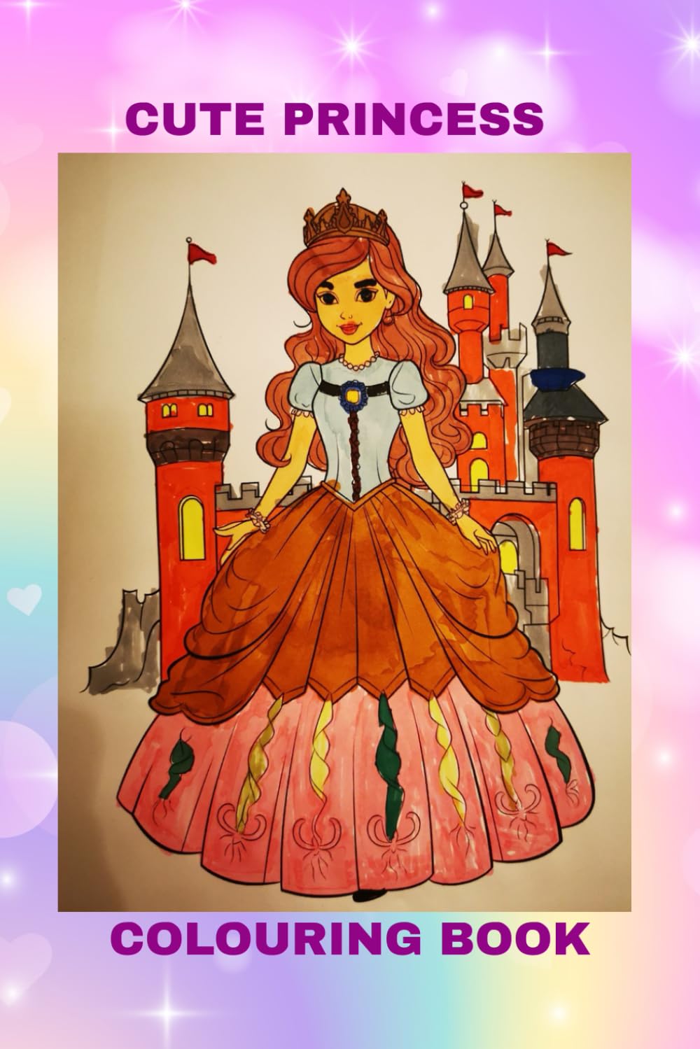 Cute Princes Colouring Book: Kids Age 5-9