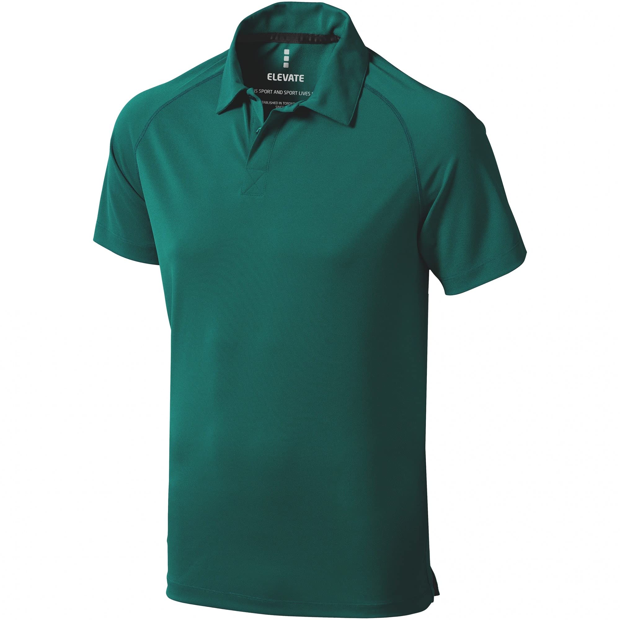 Elevate Unisex Verde Foresta Polo Cool Fit Ottawa A Manica Corta Da Uomo
