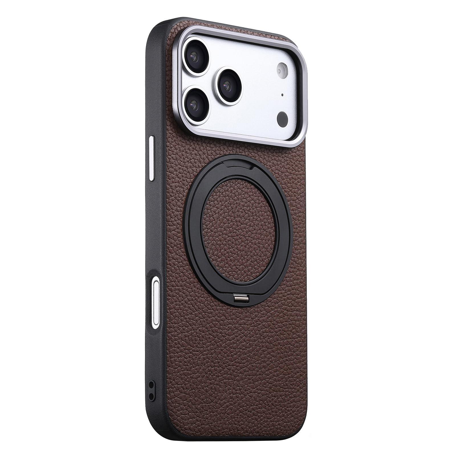 Coque Magnétique pour iPhone 18 Pro Max/18 Pro, Protection Caméra Cuir