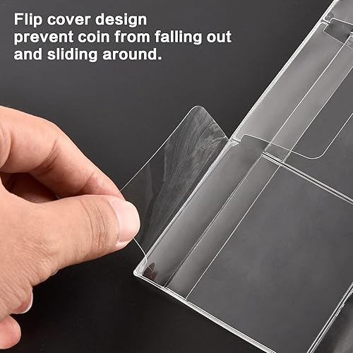 Miniatura 2 de Colección de monedas para coleccionistas, 200 bolsillos, álbum de recolección de monedas y 30 fundas de papel para almacenamiento de dinero para