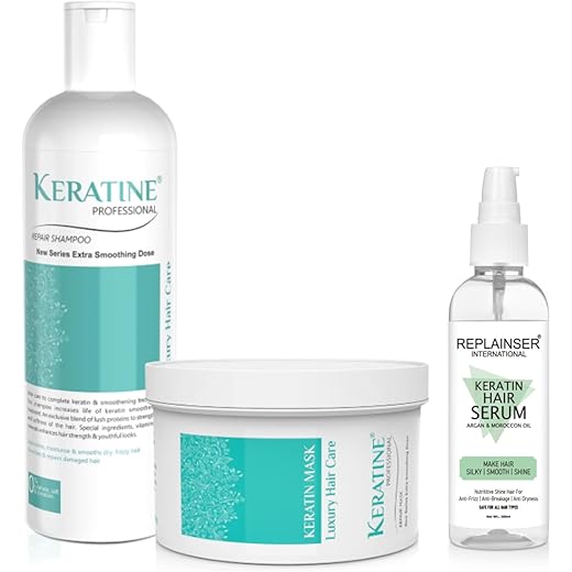 Keratin Professional Keratin Post Treatment Shampoo & Conditioner | Sulphate & Paraben Free | For Keratin Treated Hair | Smoothens, Repairs & Adds Shine | Salon Quality Keratin Hair Care Combo