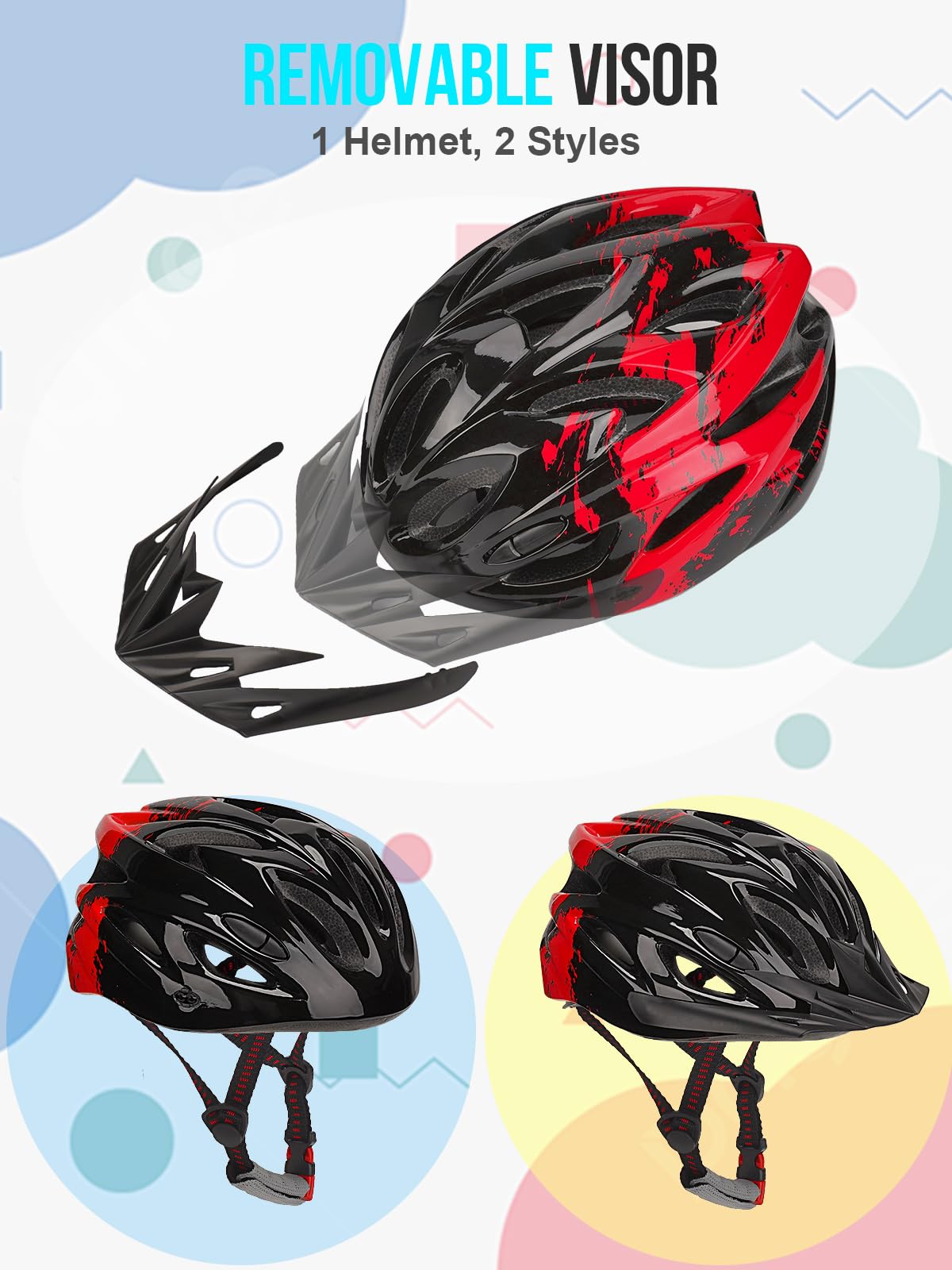 Casco de bicicleta para niños, casco RaMokey para niños y niñas
