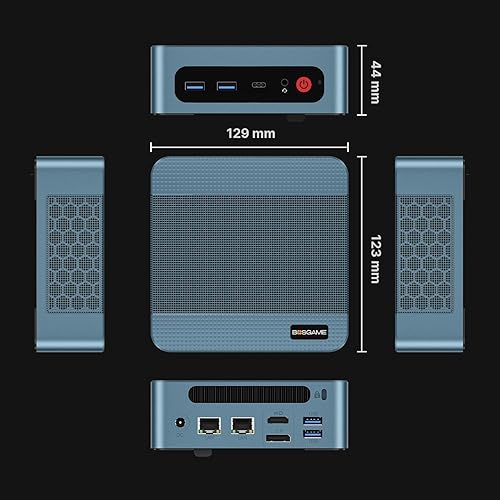 Miniatura 8 de BOSGAME P2 Mini PC Intel i5-12450H (12ª generación, 8 núcleos) | 16GB DDR4 512GB NVMe SSD | Triple pantalla 4K (HDMI/USB-C/DP) | LAN dual 2.5G |