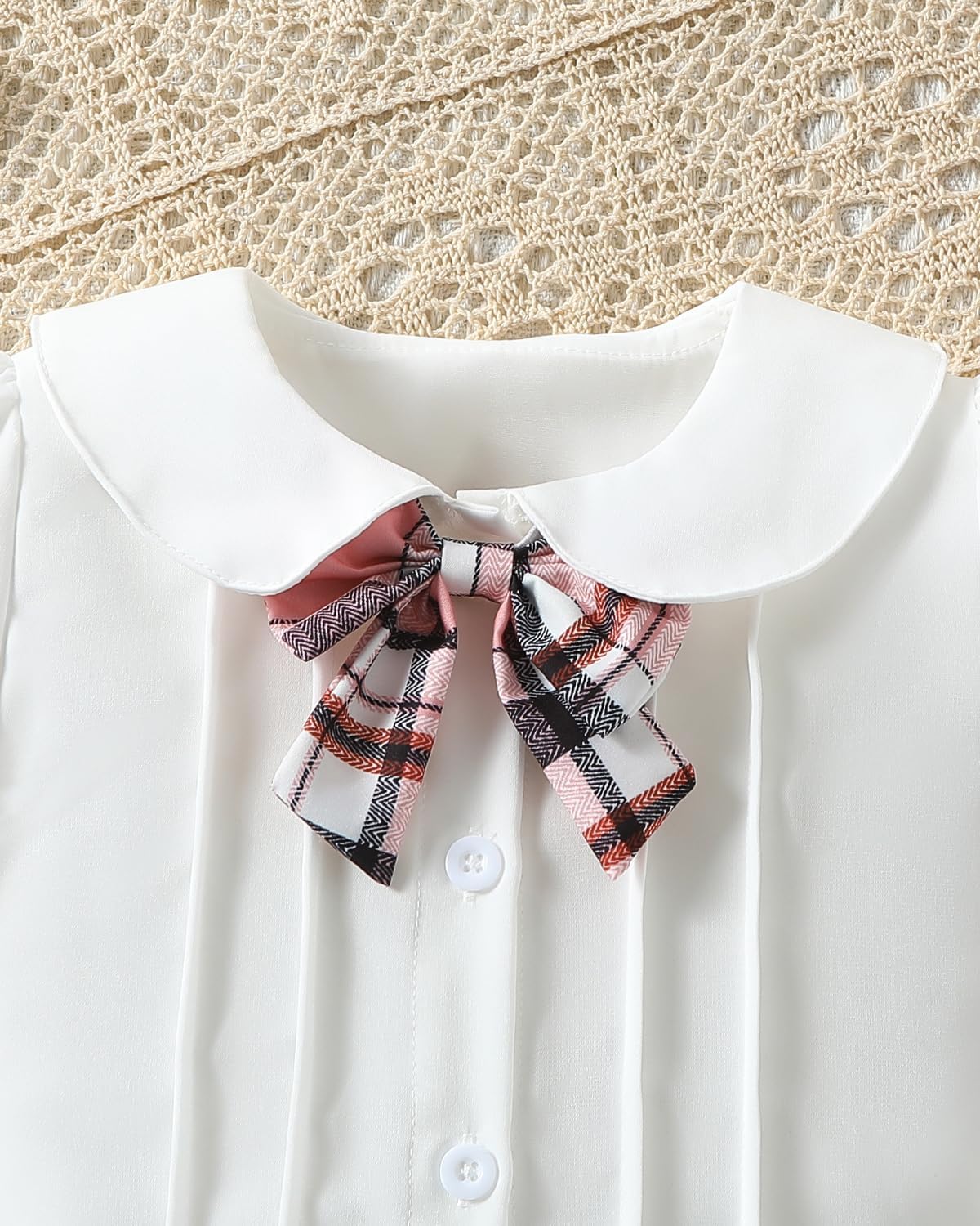 ChuYuKu Toddler Girl Summer Outfit School Uniform Set Preppy Style Blouse Pleated Skirt 2PCS Casual Daily Holiday Clothes