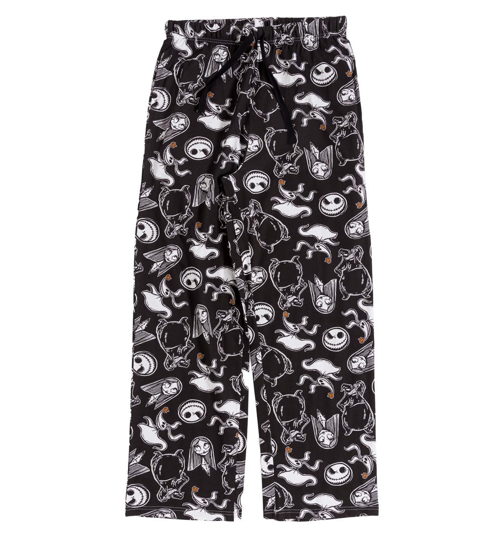 Disney The Nightmare Before Christmas Characters Lounge Pants Black