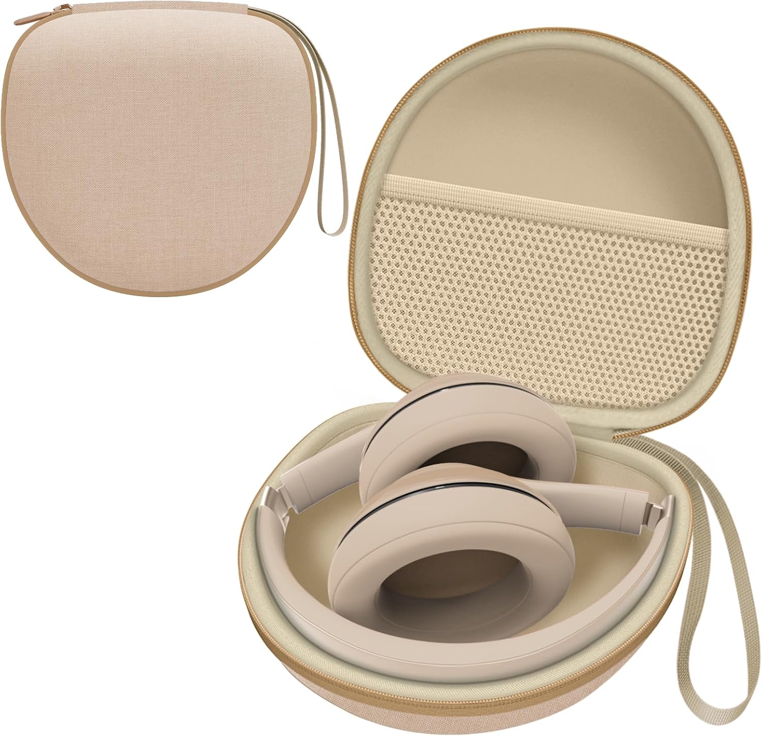 Headphone Case for JLab/Beats/TOZO/BERIBES/Picun Etc Headphones, Khaki